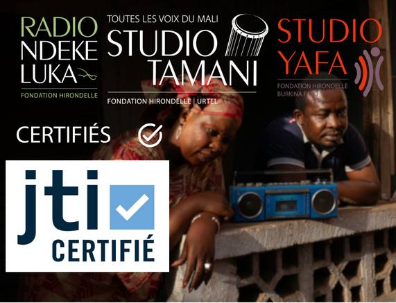 Studio Yafa, Studio Tamani et Radio Ndeke Luka obtiennent la certification Journalism Trust Initiative